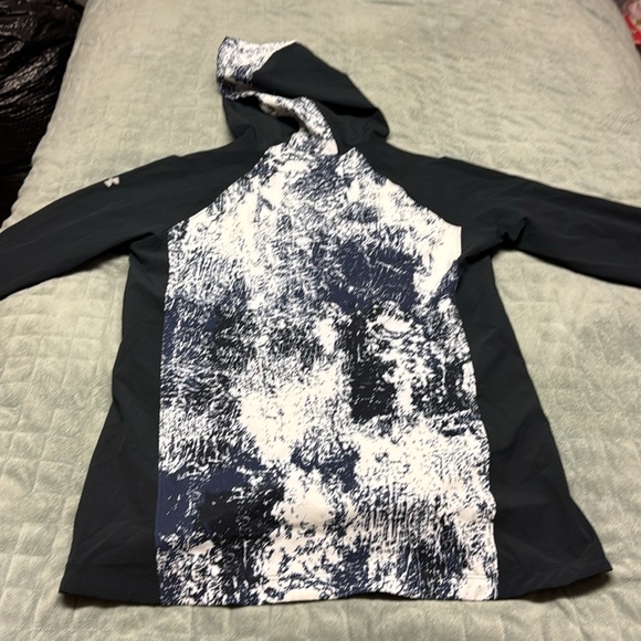 Under Amour Hooded Jacket, Black, White, Navy, Lightweight, Size M - Picture 3 of 9